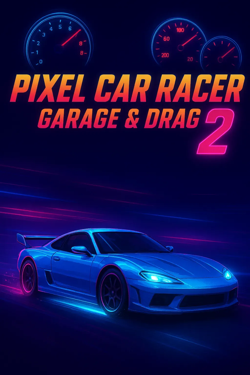 Pixel Car Racer: Garage & Drag game icon